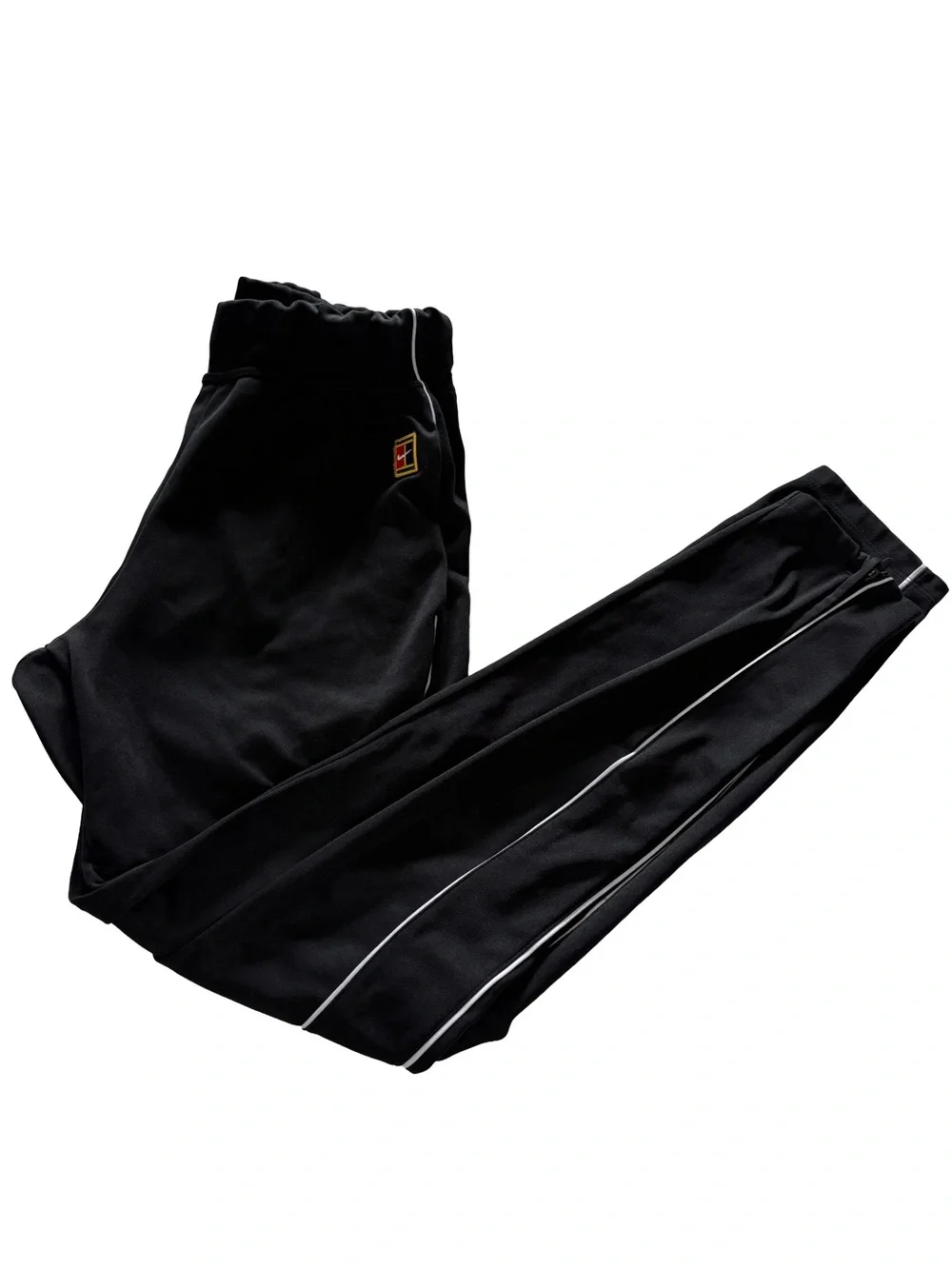 Black Women’s Track Pants with White Piping